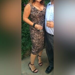 Stop Staring Elegant Black Lace Dress